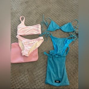 Triangl Bikini Sets! Blue is NWT, Pink only worn once!!